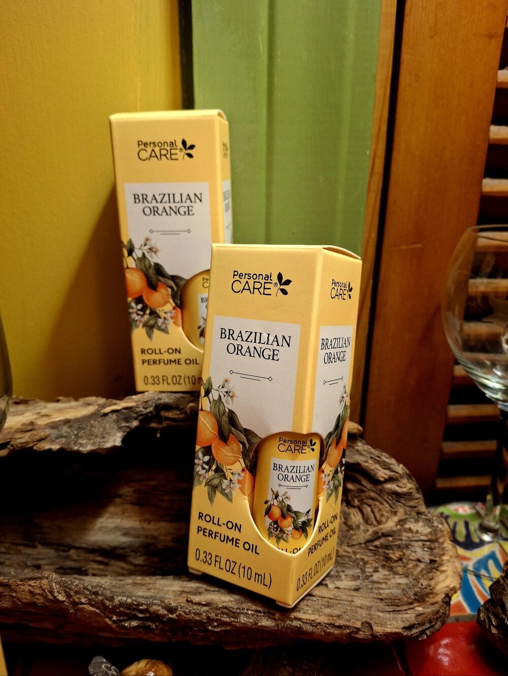 BRAZILIAN ORANGE ROLL-ON PERFUME OIL 2 BOTTLES O.33 FL OZ Ea. New N Box